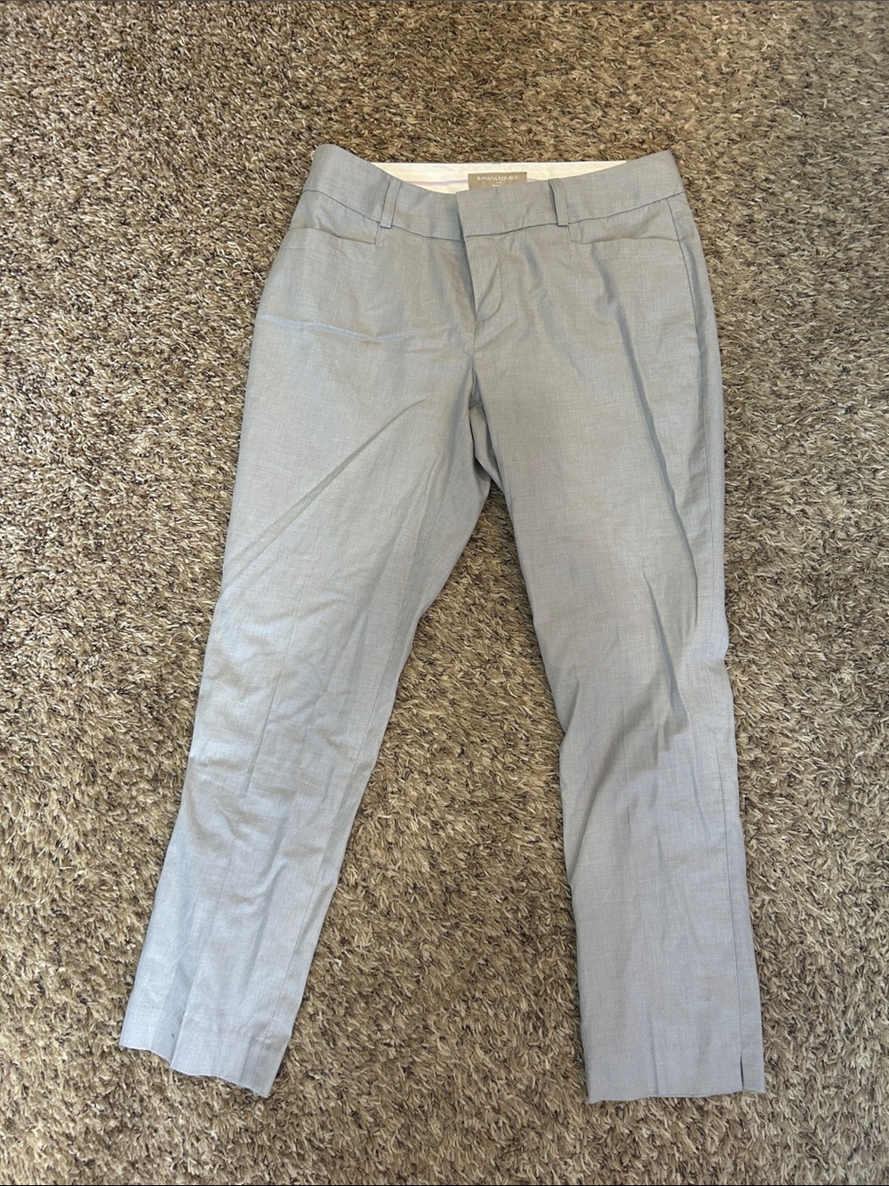 Banana Republic Women's Light Gray Slim Dress Trousers